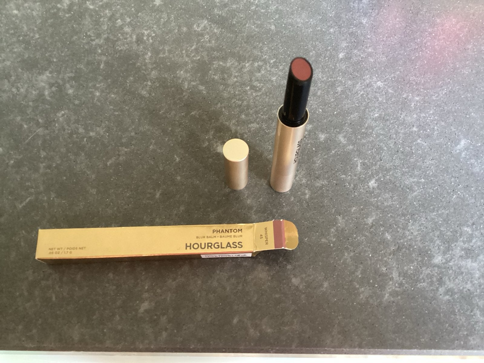 Hourglass Phantom Volumizing Glossy Balm - Whisper 45, Gebruikt, Lippen, Bruin, Ophalen of Verzenden