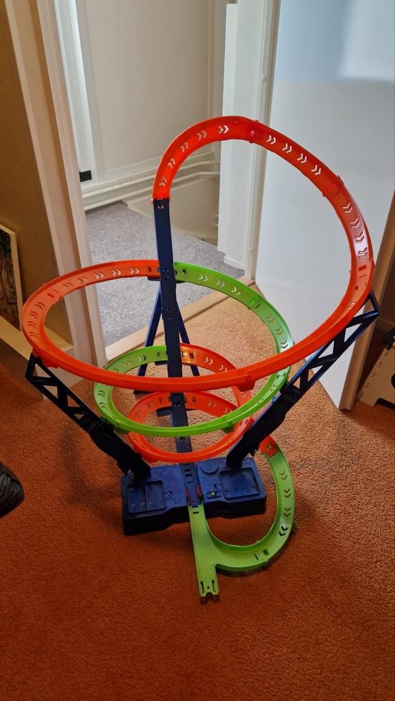 Hot Wheels action hyperspeed crash racebaan, Kinderen en Baby's, Speelgoed | Racebanen, Ophalen, Racebaan, Zo goed als nieuw, Hot Wheels