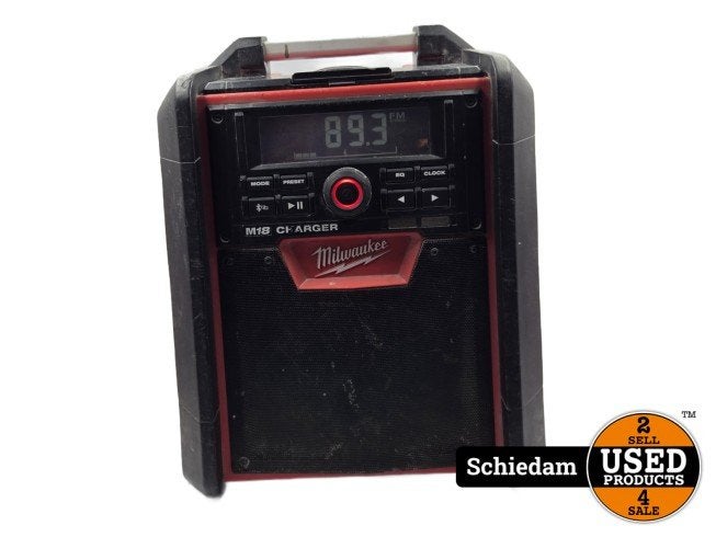 Milwaukee M18 RC-0 18V Li-Ion Accu bouwradio Met Laadfunctie, Doe-het-zelf en Verbouw, Milwaukee, Gebruikt, Support@milwaukee.com