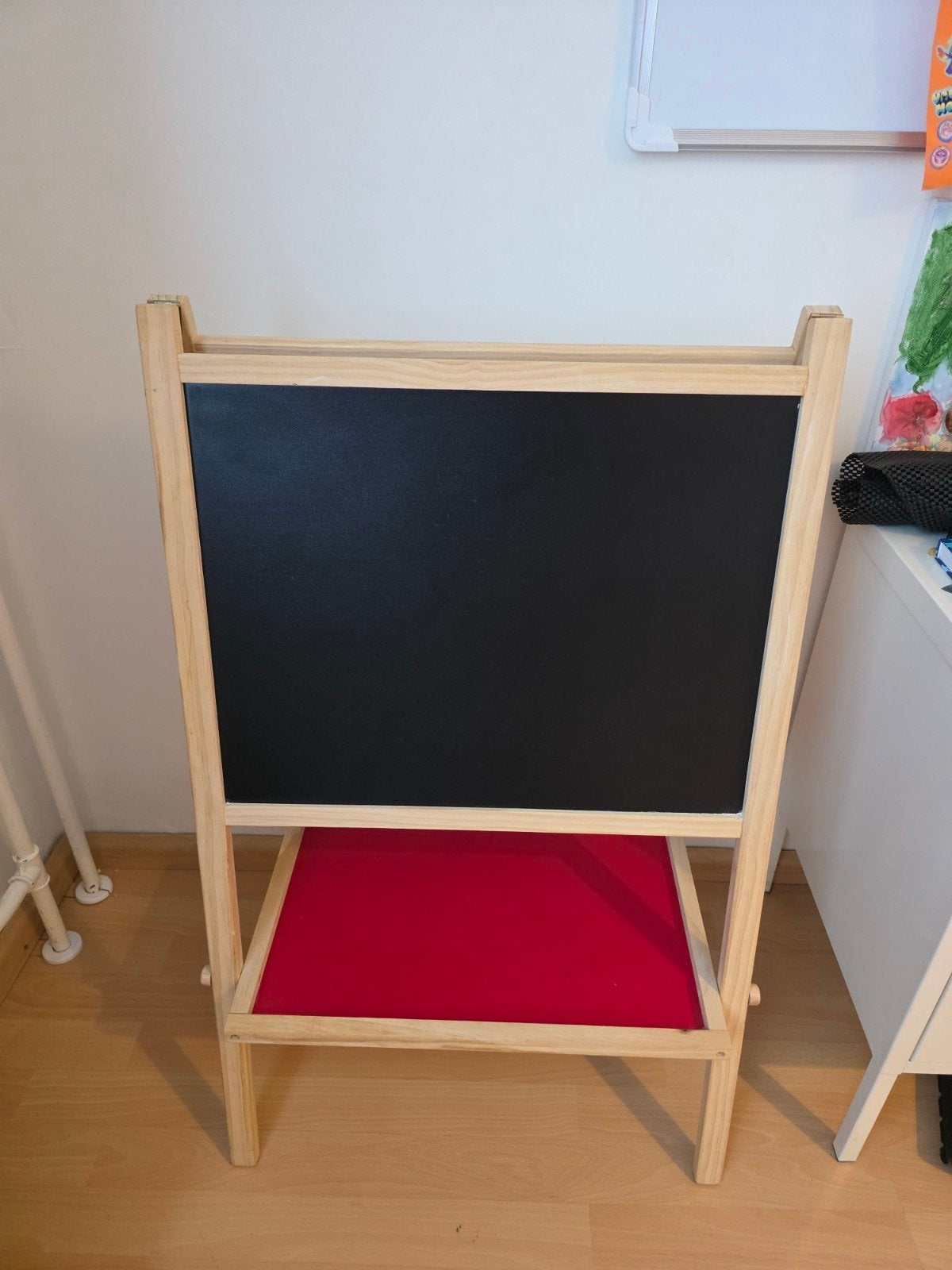 Houten kinderbord met magnetische letters en cijfers, Ophalen, Gebruikt, Taal en Lezen