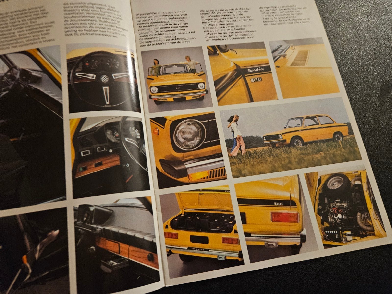 Brochure Daf 66 Marathon 1972, Ophalen of Verzenden, Zo goed als nieuw, Overige merken