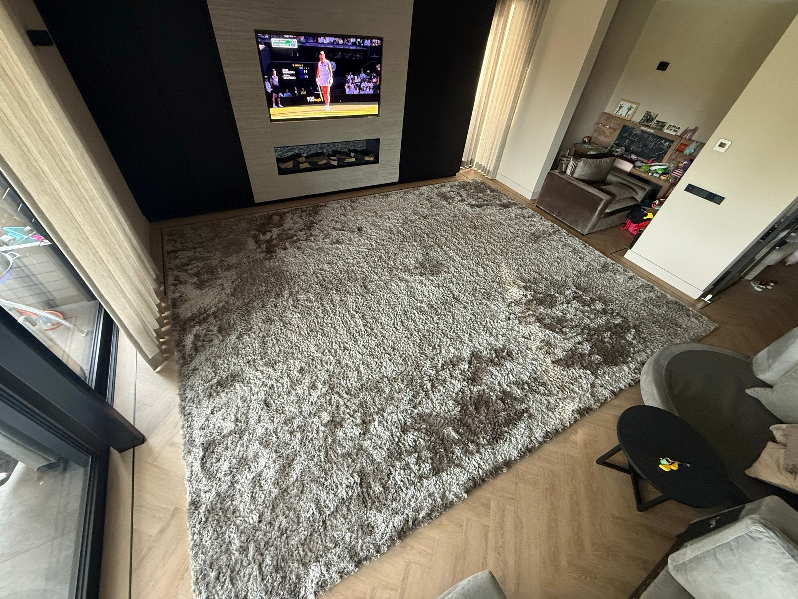 Groot grijs vloerkleed - Floorpassion Reef (500x400 cm), Huis en Inrichting, Ophalen, Zo goed als nieuw, 200 cm of meer, Grijs