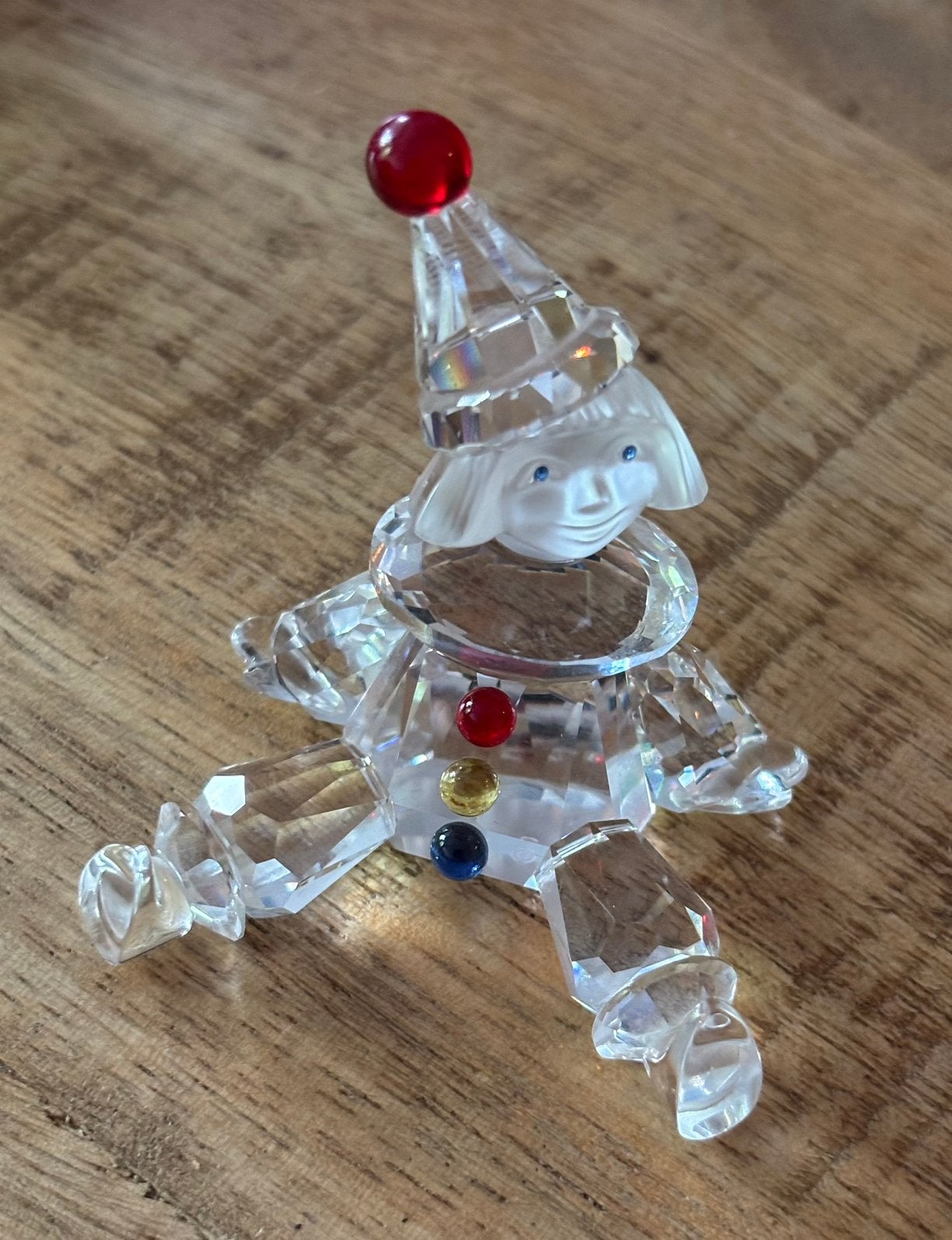 Swarovski Kristal Clown & Prachtig Kristallen Beeldje, Verzamelen, Swarovski, Ophalen of Verzenden, Zo goed als nieuw, Figuurtje