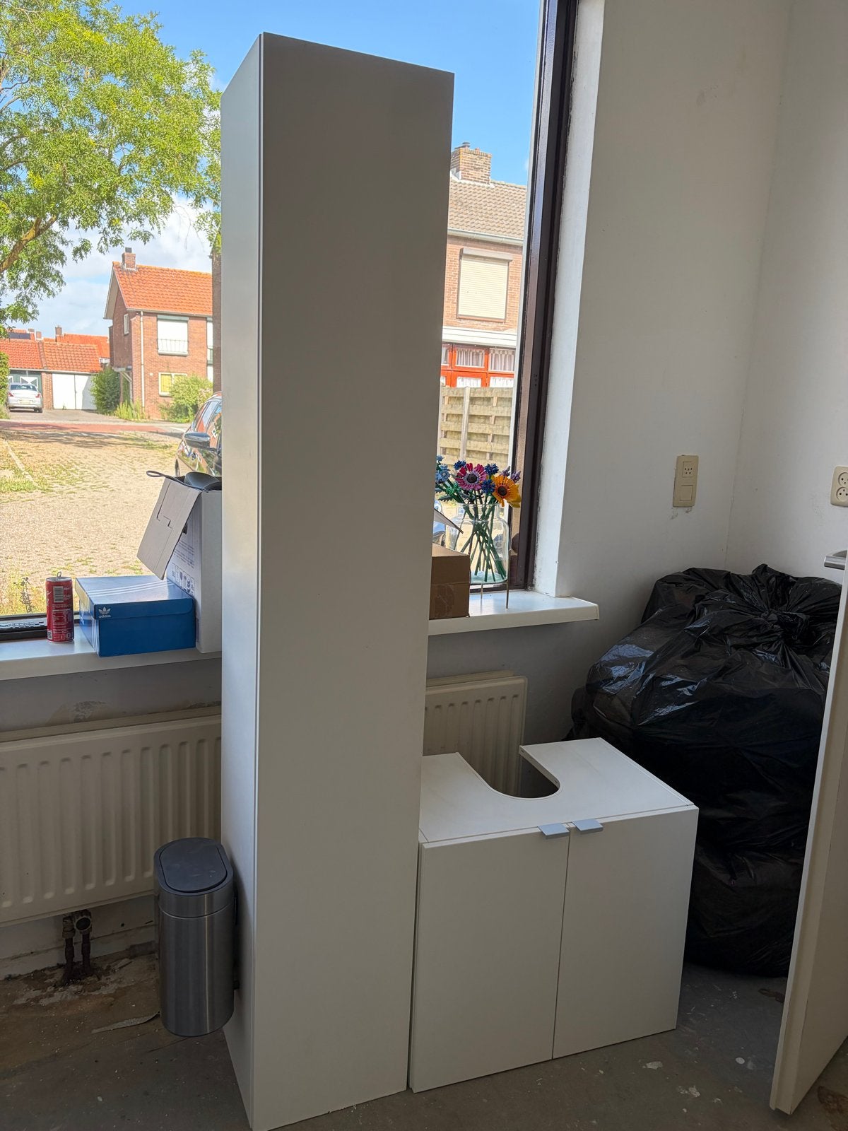 Ikea Badkamerkast en wastafelonderkast, Ophalen, (Half)hoge kast, Minder dan 50 cm, Gebruikt