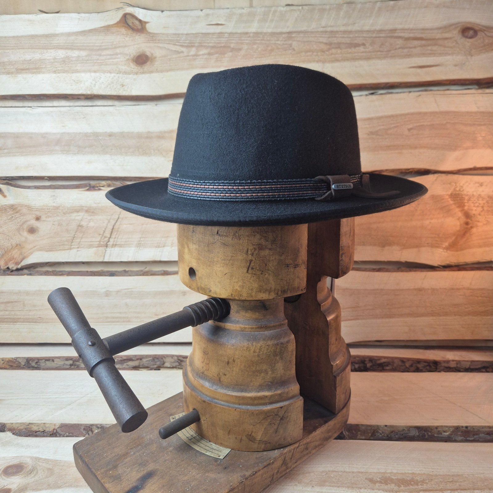 Stetson Black Traveller - Wolvilt - Handgemaakt - Maat L 59, Kleding | Heren, Hoeden en Petten, Stetson, Hoed, Nieuw, Ophalen of Verzenden