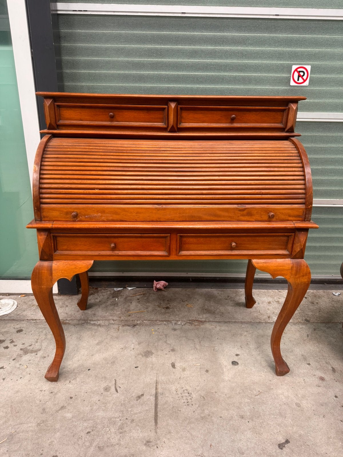 Antiek Hollands Rolbureau in Mahonie – ca. 1900, Ophalen of Verzenden, Zo goed als nieuw