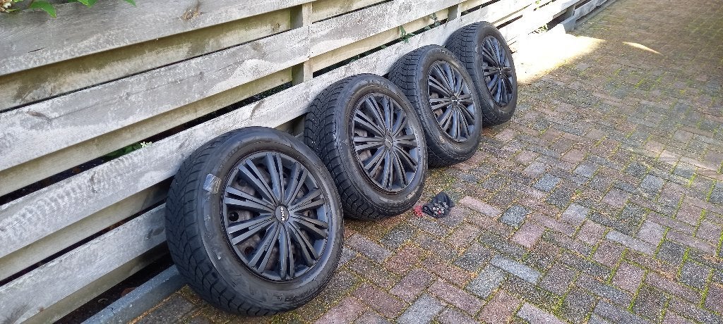 Winterset stalen velgen 205/60 R16 96H voor Toyota Verso, Ophalen, Gebruikt