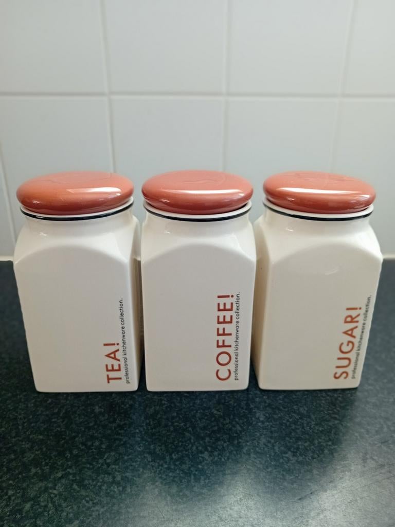 Thee koffie en suikerpot Professional kitchenware collection, Ophalen