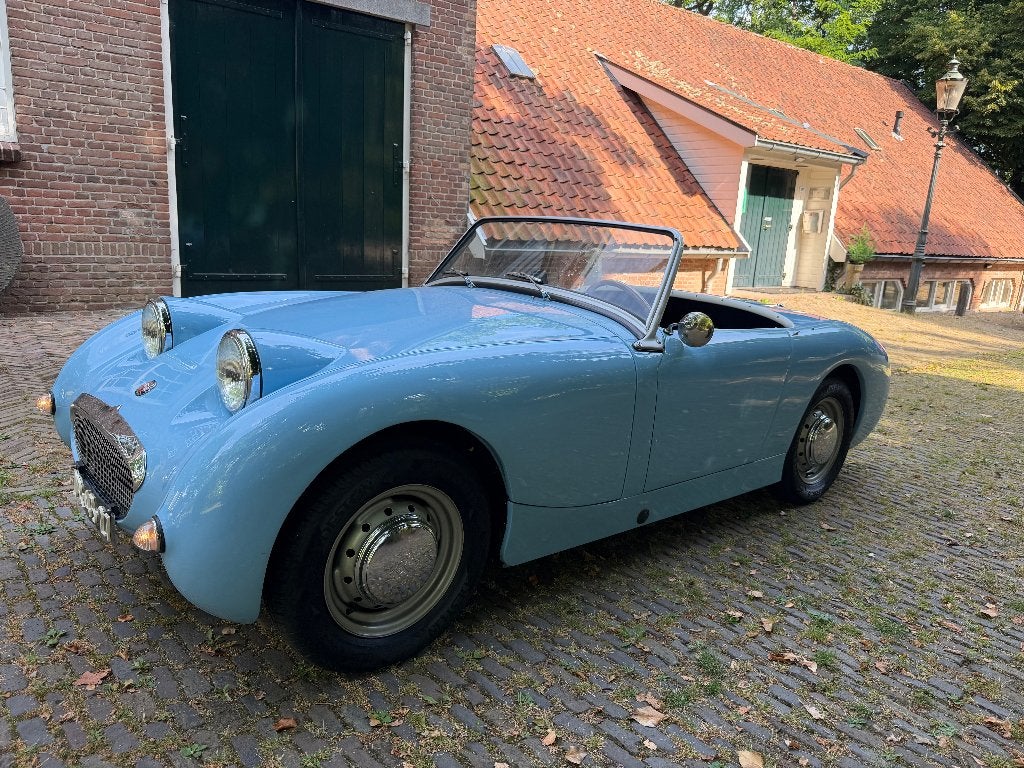 Austin Healey Frogeye Sprite 1962 echte Britse blikvanger, 65 pk, Austin, Cabriolet, Blauw