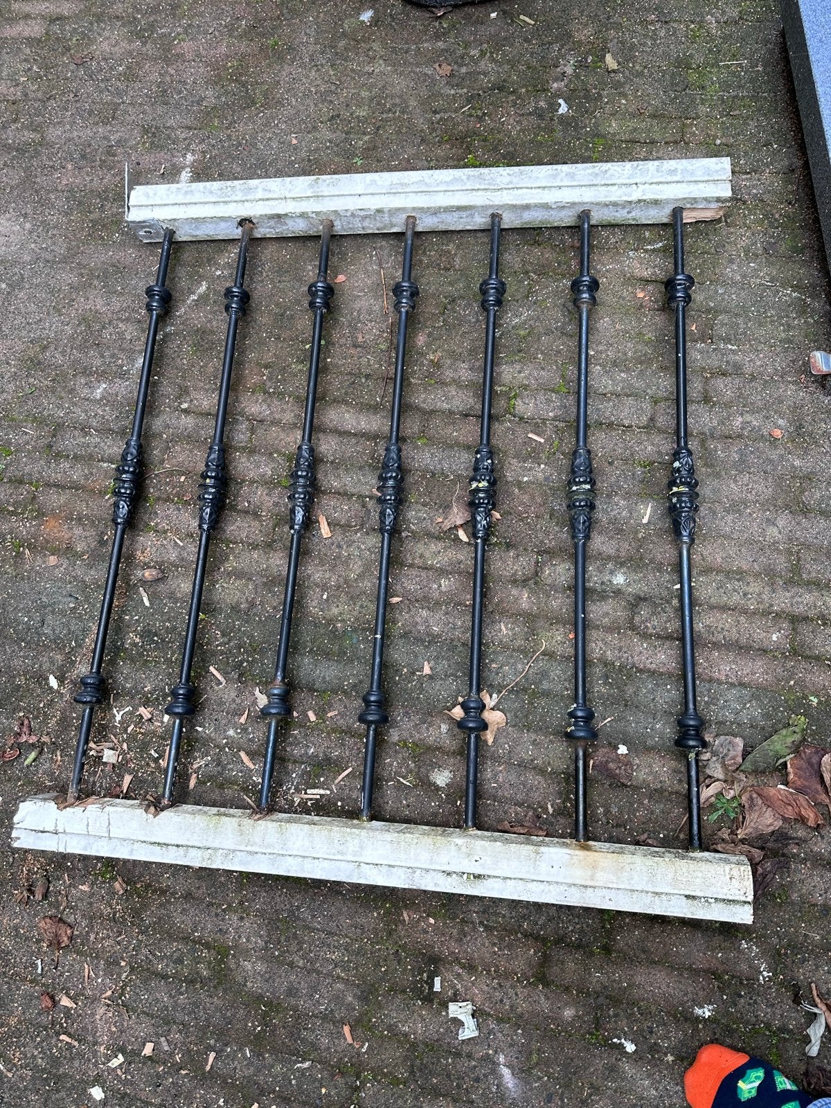 42 Decoratieve gietijzeren spijlen voor balustrade/hekwerk, Doe-het-zelf en Verbouw, Ophalen, Gebruikt