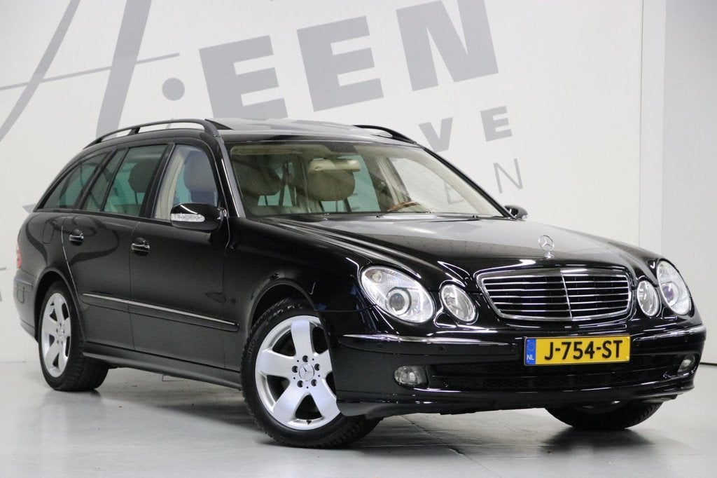 Mercedes-Benz E-klasse Combi 500 Elegance 4-Matic/ 7 persoon, Automaat, Gebruikt, Zwart, Leder