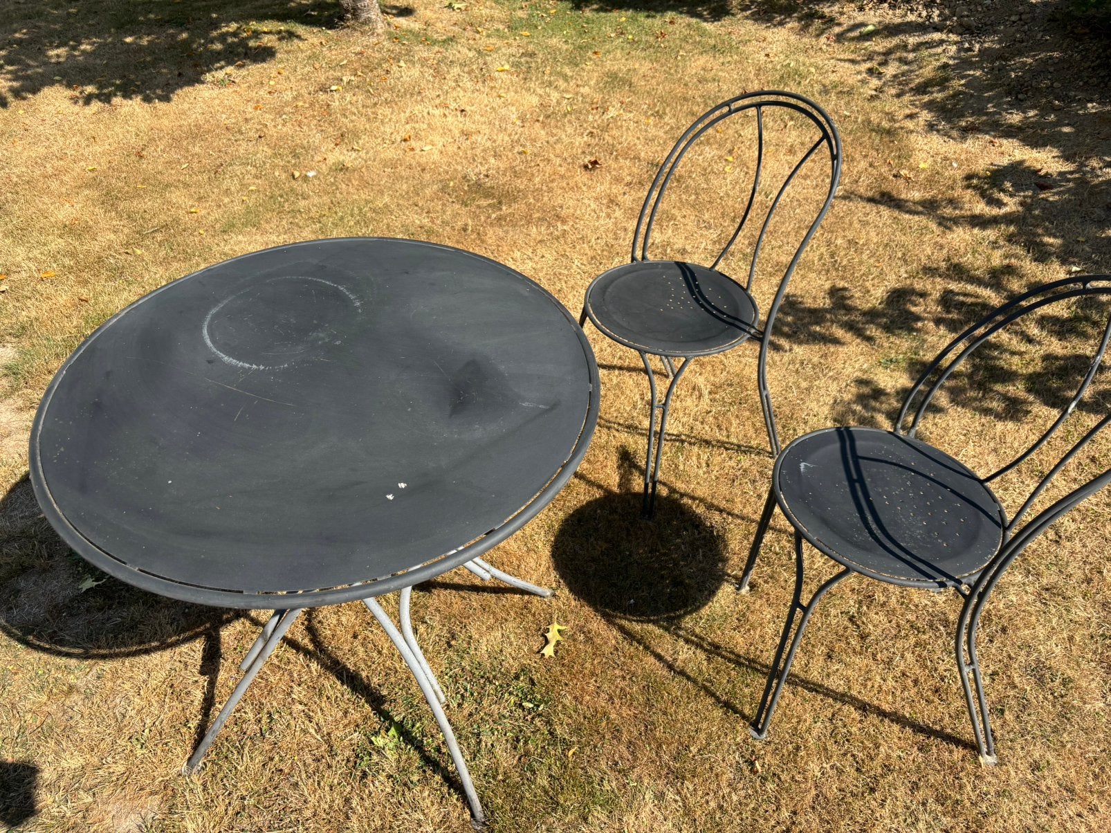 Bistroset te koop, Tuin en Terras, Tuinstoelen, Ophalen, Gebruikt, Overige materialen