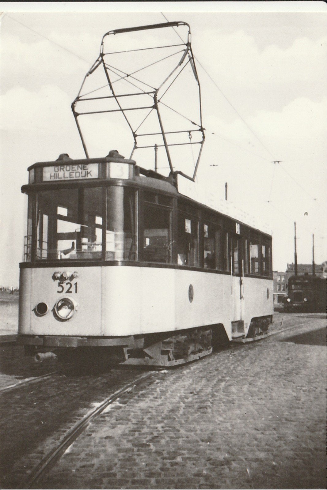 ROTTERDAM HR. VRANKESTRAAT 1933 RET 521 BERGWEG-GR. HILLEWEG, Ophalen of Verzenden, 1920 tot 1940, Ongelopen, Zuid-Holland