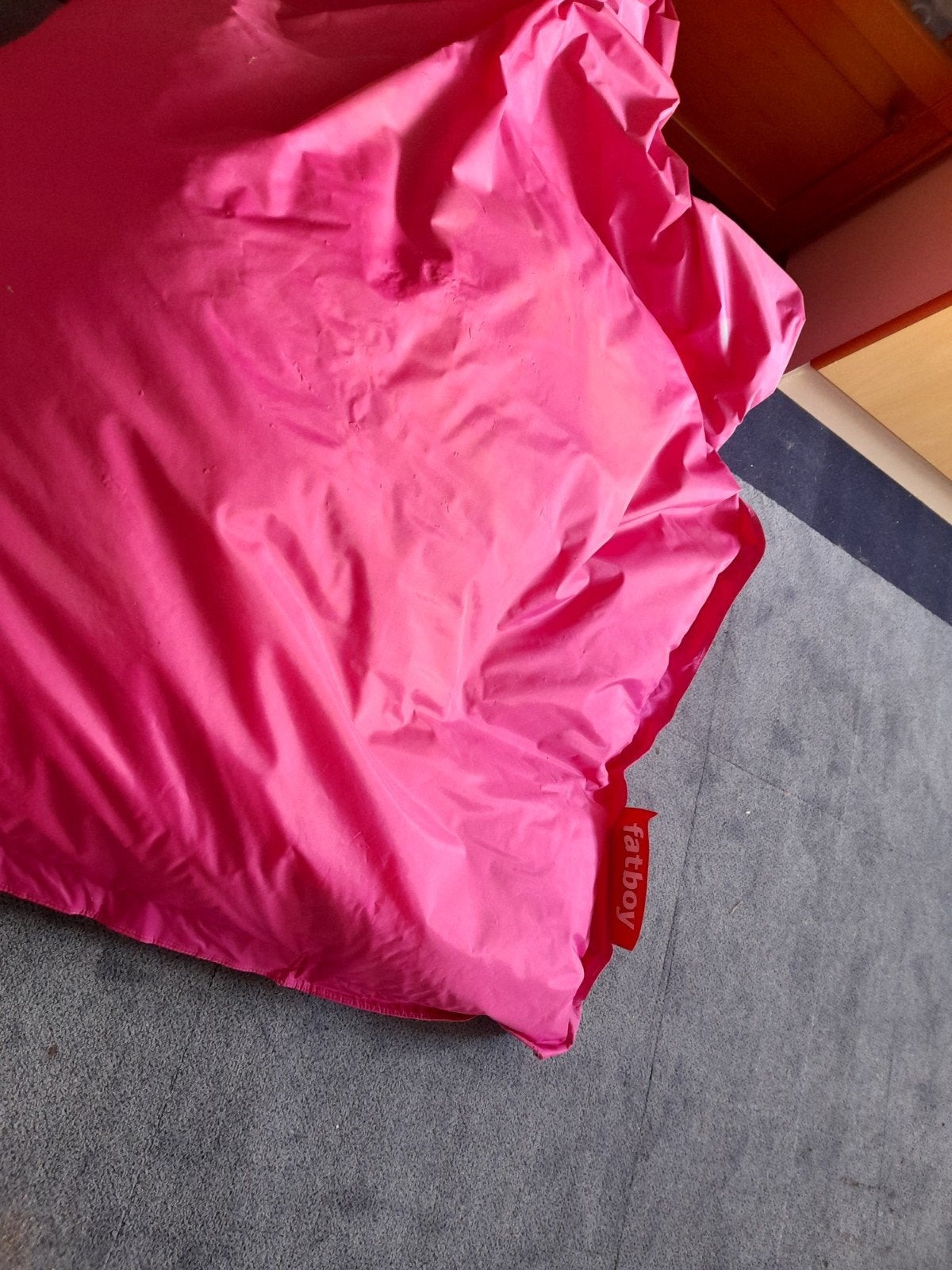 Mooie grote roze Fatboy zitzak, Ophalen of Verzenden, Gebruikt, Roze, Zitzak