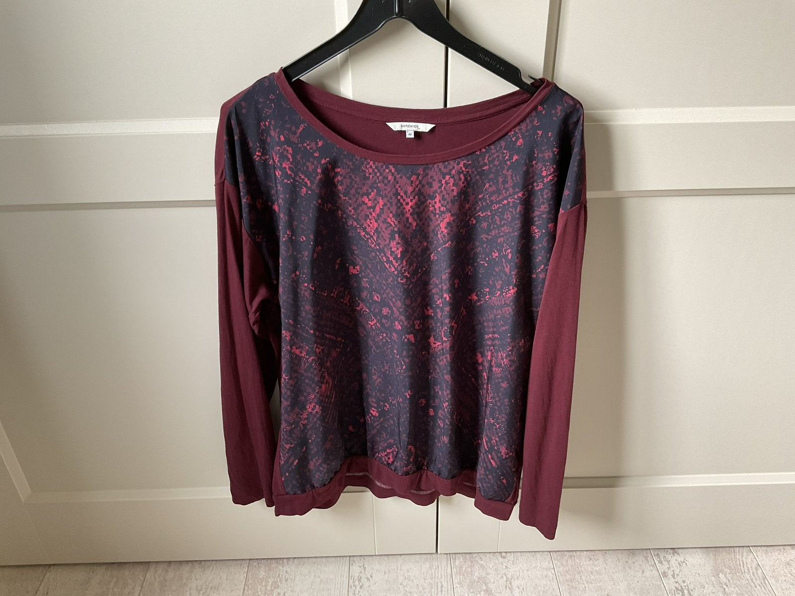 Sandwich shirt maat 44, Maat 42/44 (L), Ophalen of Verzenden, Lange mouw, Gedragen