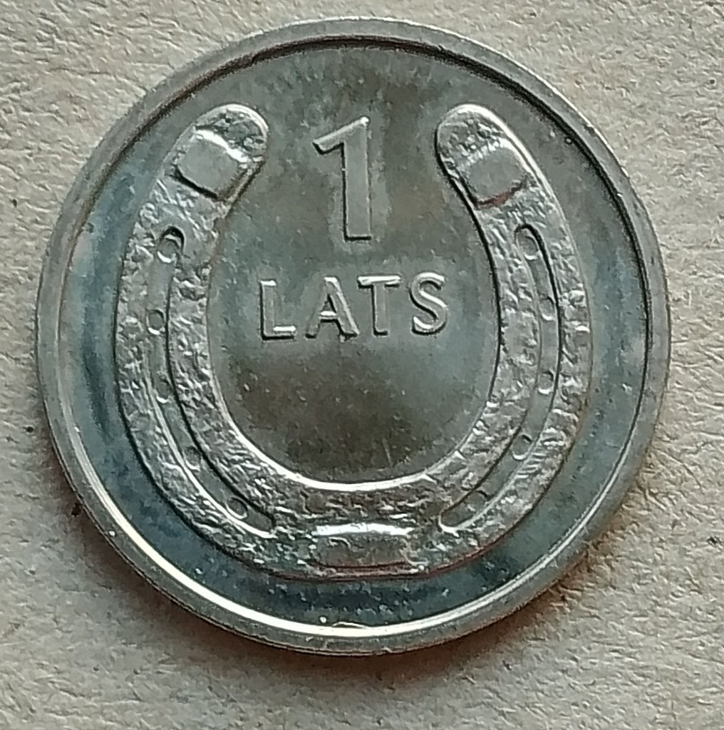 Letland, 1 lats 2010 km117, Ophalen of Verzenden, Overige landen, Losse munt
