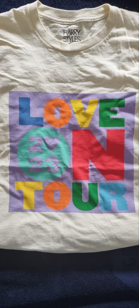Harry Styles "Love On Tour" 2023 T-Shirt Crème/Beige, Ophalen of Verzenden, Nieuw, Maat 38/40 (M), Korte mouw