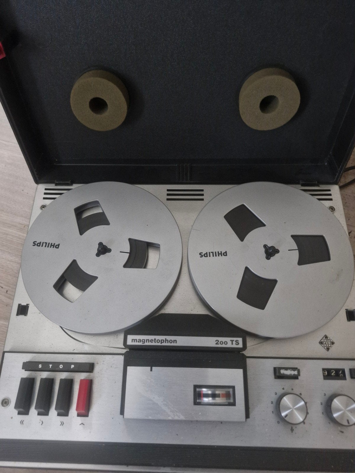 Philips Magnetophon 200 TS Bandrecorder met banden, Ophalen of Verzenden, Bandrecorder, Met banden