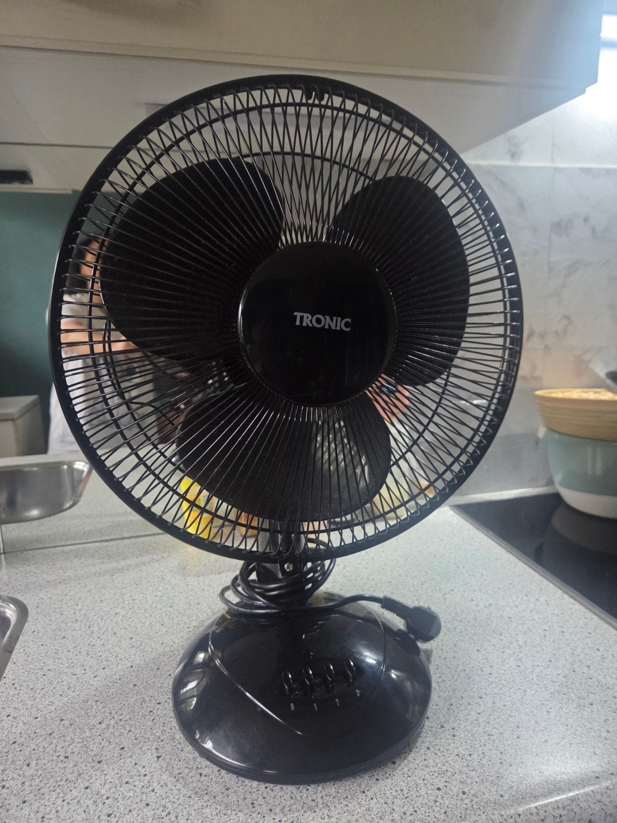 Tronic Tafelventilator - Zwart, Witgoed en Apparatuur, Ophalen of Verzenden, Zo goed als nieuw, Tafelventilator