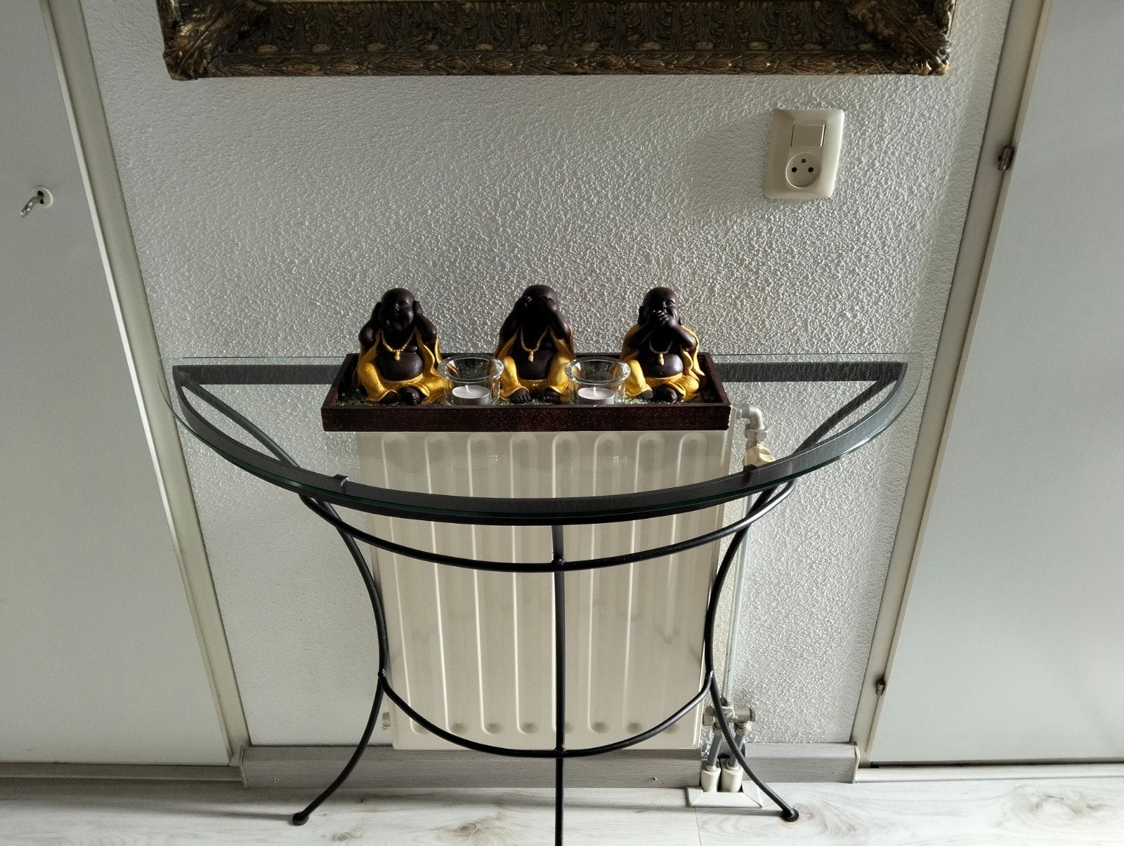 Sidetable, Ophalen, Metaal of Aluminium, Zo goed als nieuw, 75 cm of meer