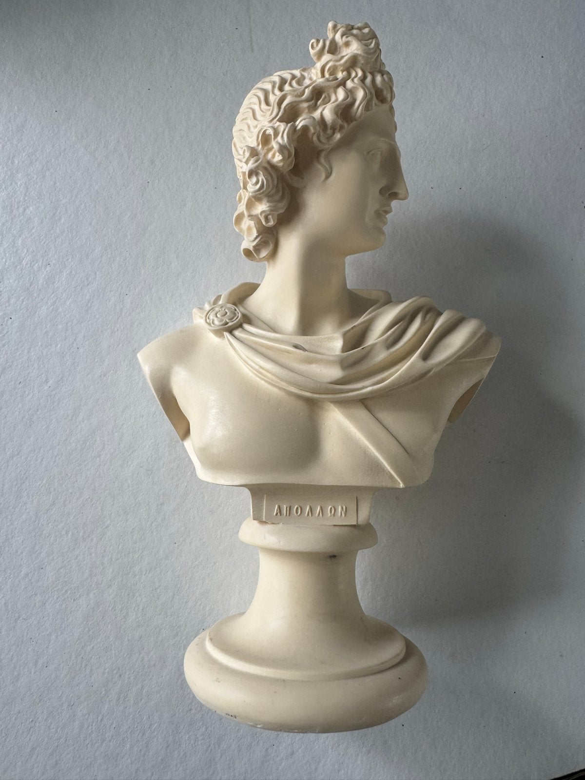 Klassieke Buste van Apollo - Beeld, Gips, Buste, Ophalen of Verzenden, 20 - 50 cm