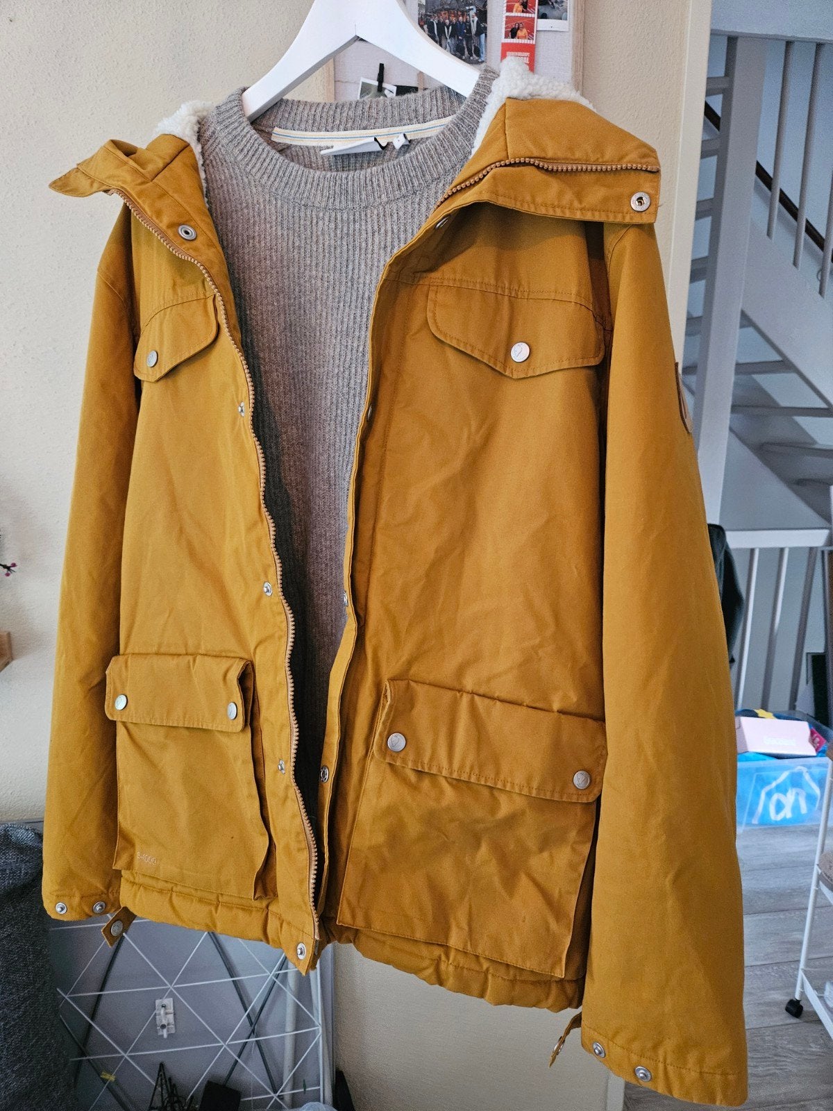 Fjällräven Greenland Winter Jacket Heren Maat L, Maat 52/54 (L), Geel, Ophalen of Verzenden, Gedragen