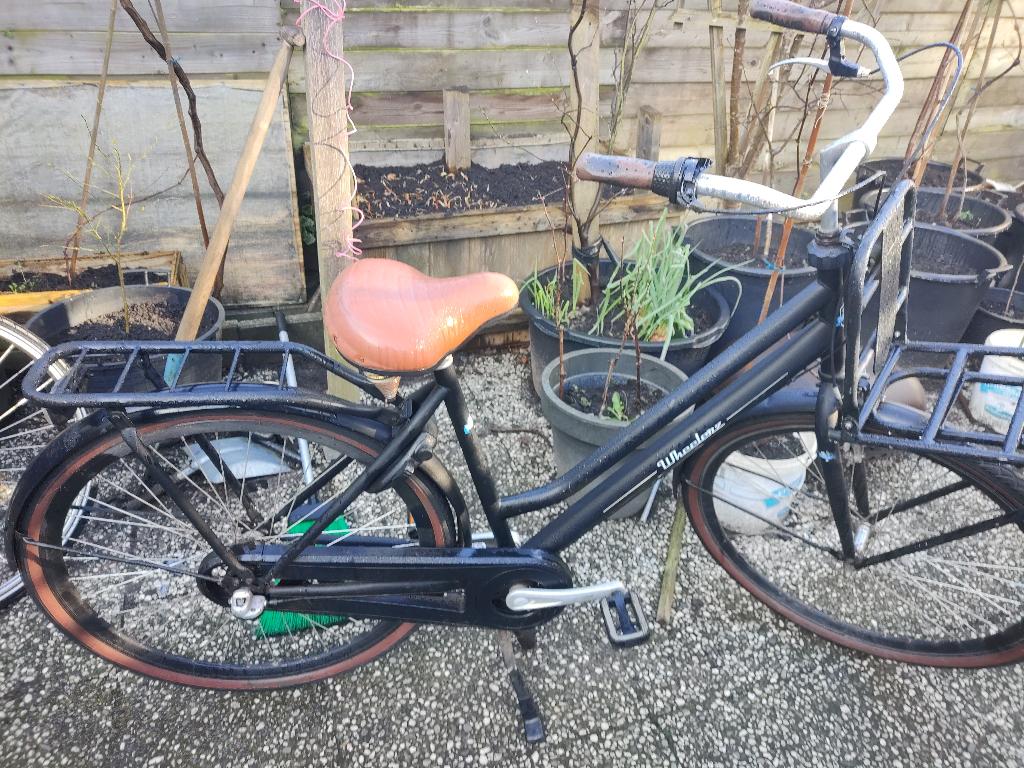 28 inch dames fiets met 3 versnellingen  met voorrek, Fietsen en Brommers, Gebruikt, Versnellingen, 56 cm of meer, Ophalen