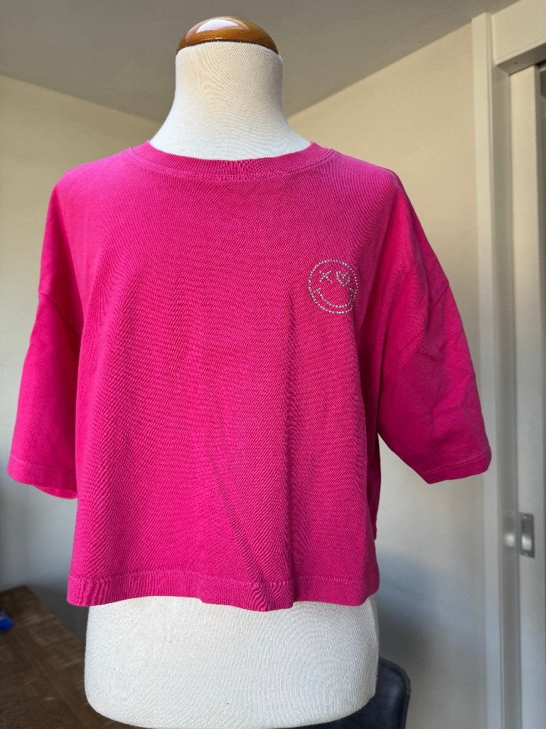 AMY & IVY korter, wijd shirt roze nieuwstaat maat XS D21, Ophalen of Verzenden, Korte mouw, Roze, Maat 34 (XS) of kleiner