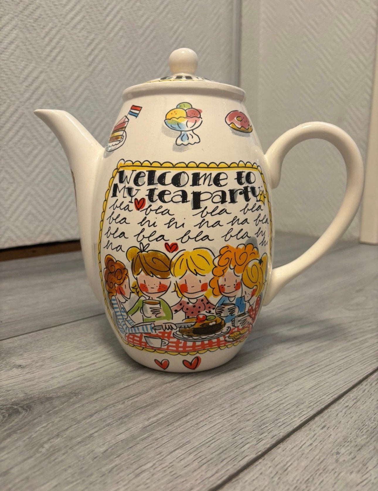 BLOND AMSTERDAM THEEPOT!!! AANWINST!!’, Huis en Inrichting, Ophalen, Zo goed als nieuw, Blond Amsterdam, Porselein