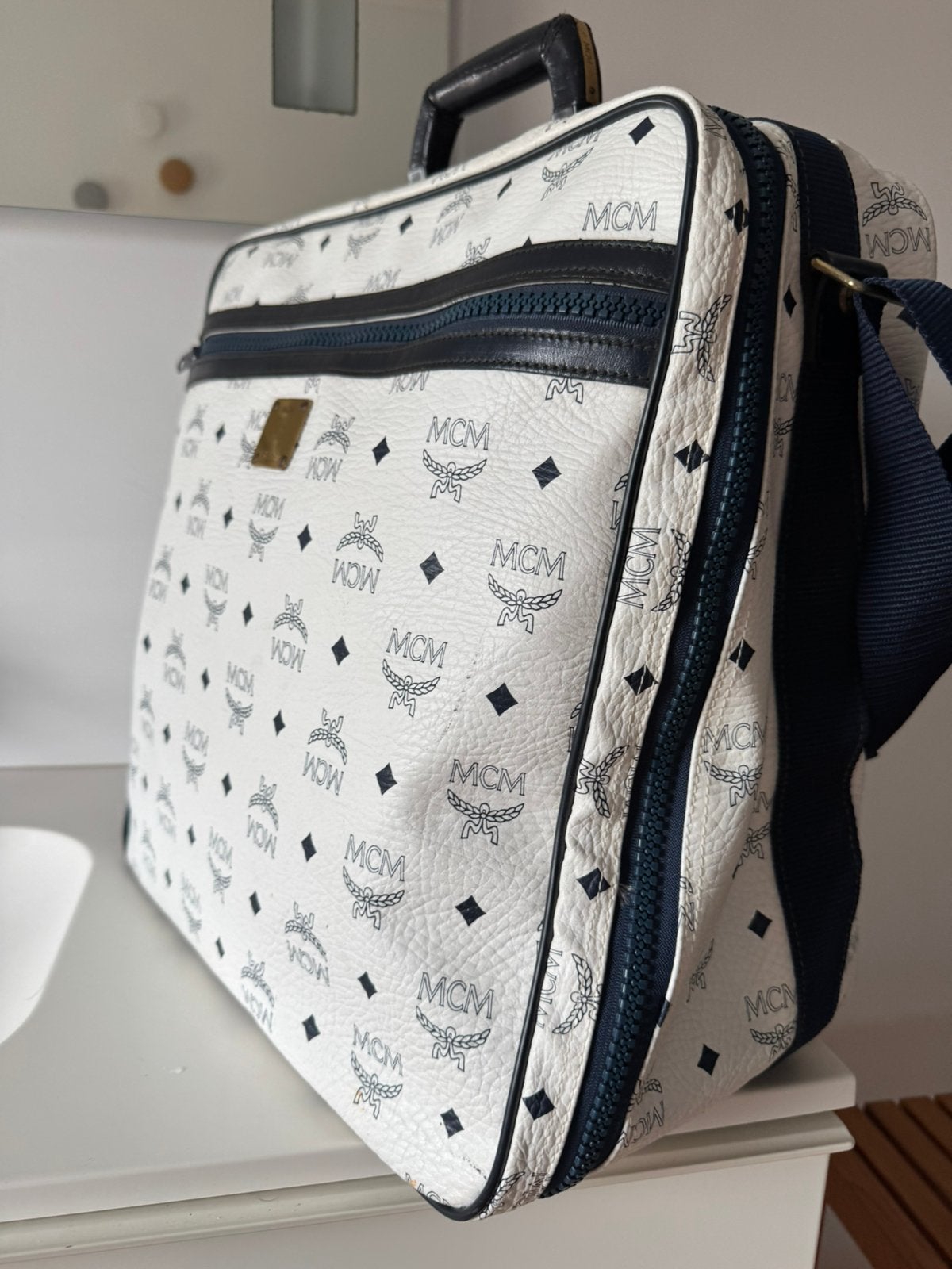 MCM reistas - weekendtas - tas - vintage, Ophalen of Verzenden, Zo goed als nieuw, Bruin, Handtas