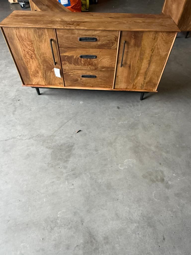 Mango houten dressoir nieuw, Ophalen, Nieuw, 25 tot 50 cm