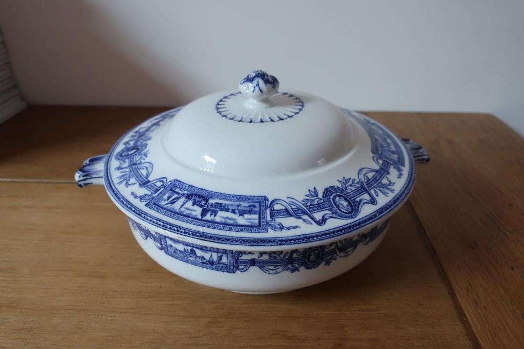dekschaal historische stadsgezichten mintons est. 1793, Antiek en Kunst, Ophalen of Verzenden