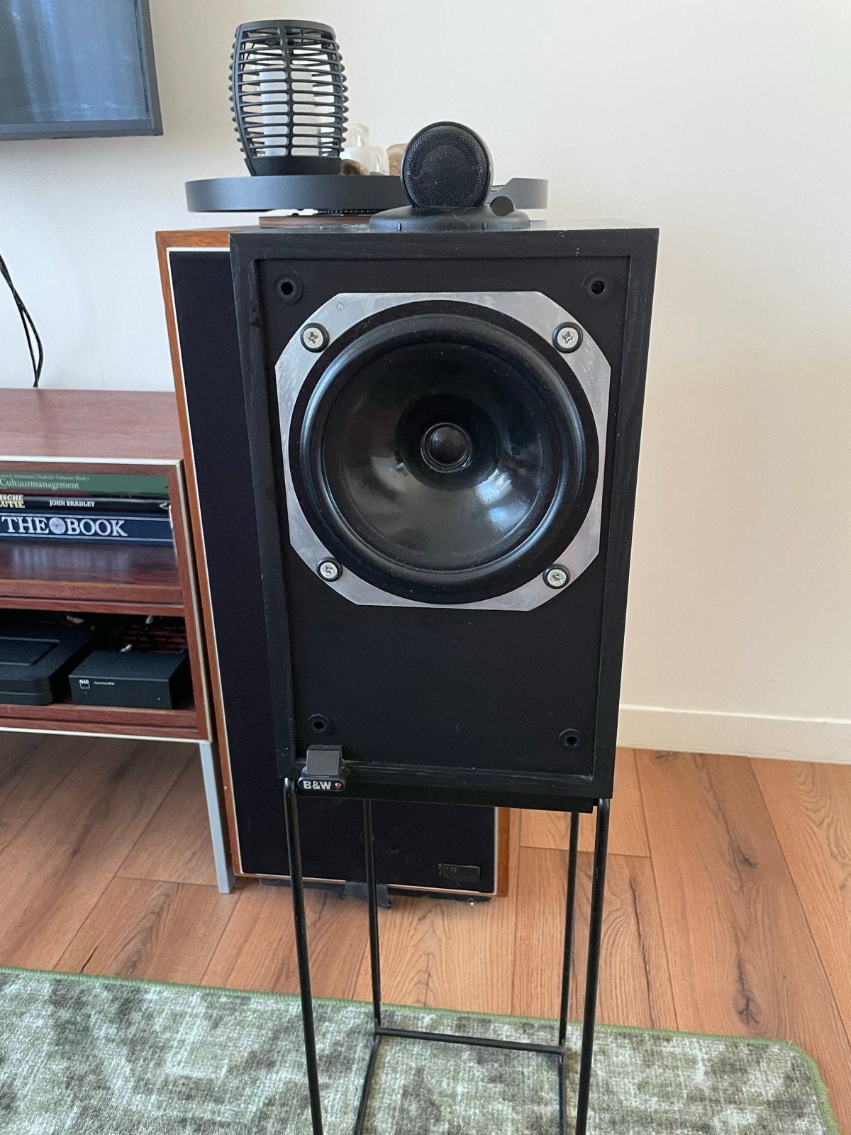 B&W DM17 Zwart Essen Luidsprekers - Vintage Hifi Geluid
