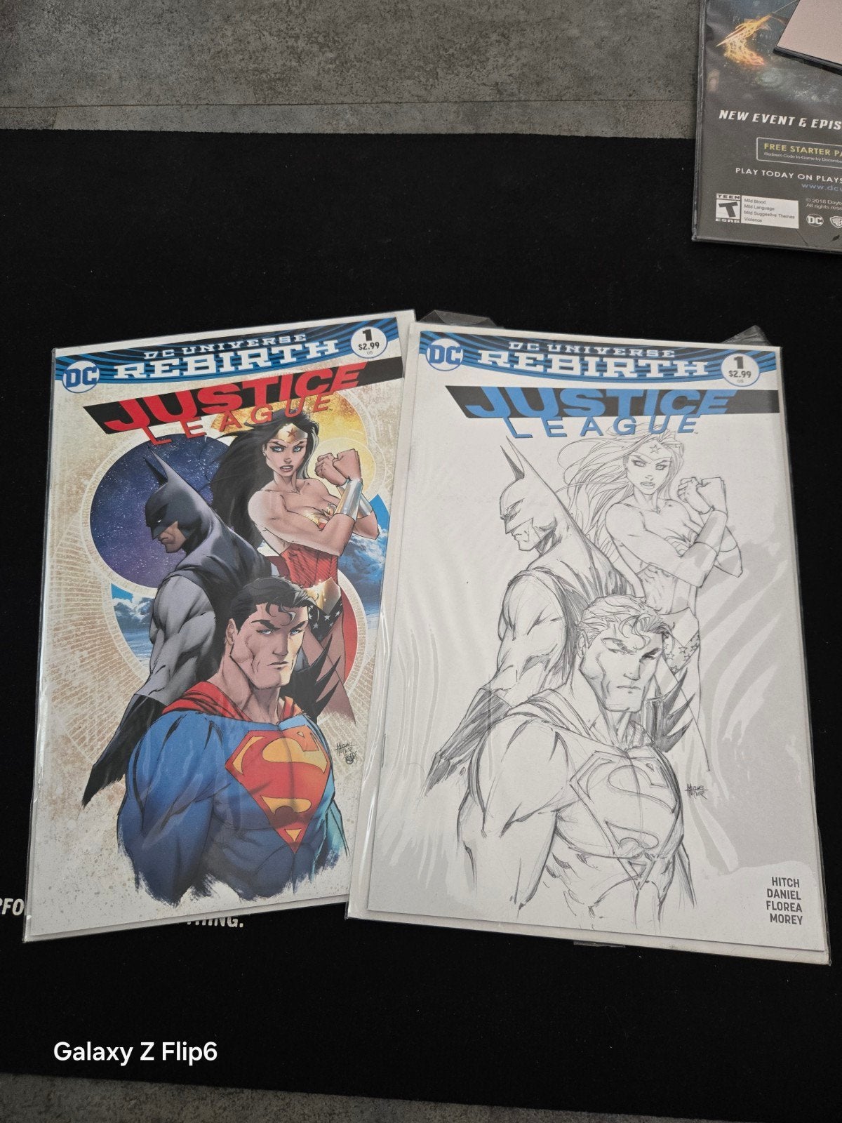 Justice League Rebirth #1 Michael Turner Variant Color + B&W, Meerdere stripboeken, Ophalen of Verzenden, Zo goed als nieuw, Michael Turner, Bryan Hitch, Daniel, Florea, Morey