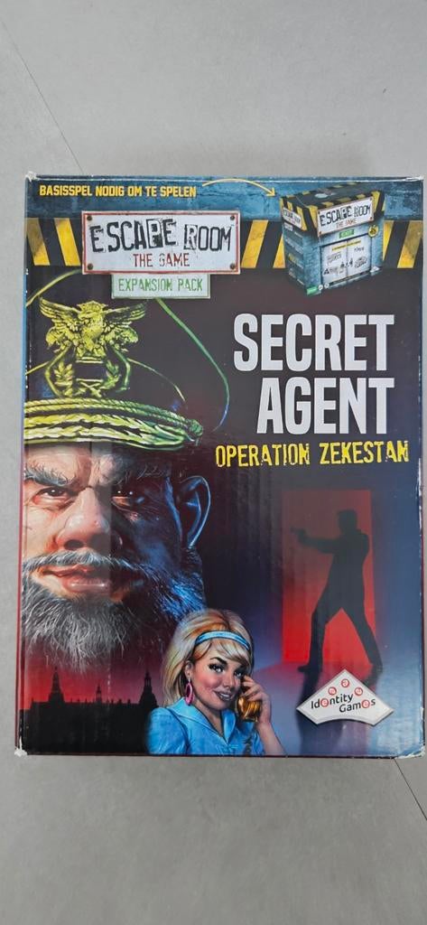 Escape Room The Game: Secret Agent - Operation Zekestan, Vijf spelers of meer, Ophalen, Zo goed als nieuw, Identity Games