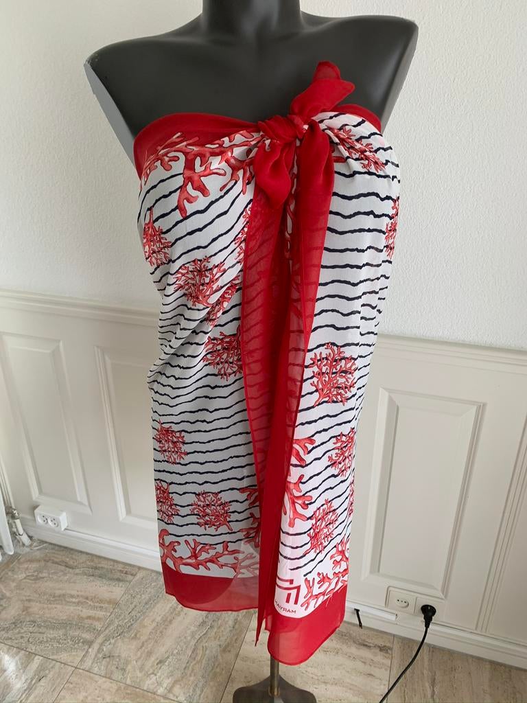 Maryan mehlhorn pareo doek 1 maat 100% zijde, Verzenden, Nieuw, Rood, Overige typen