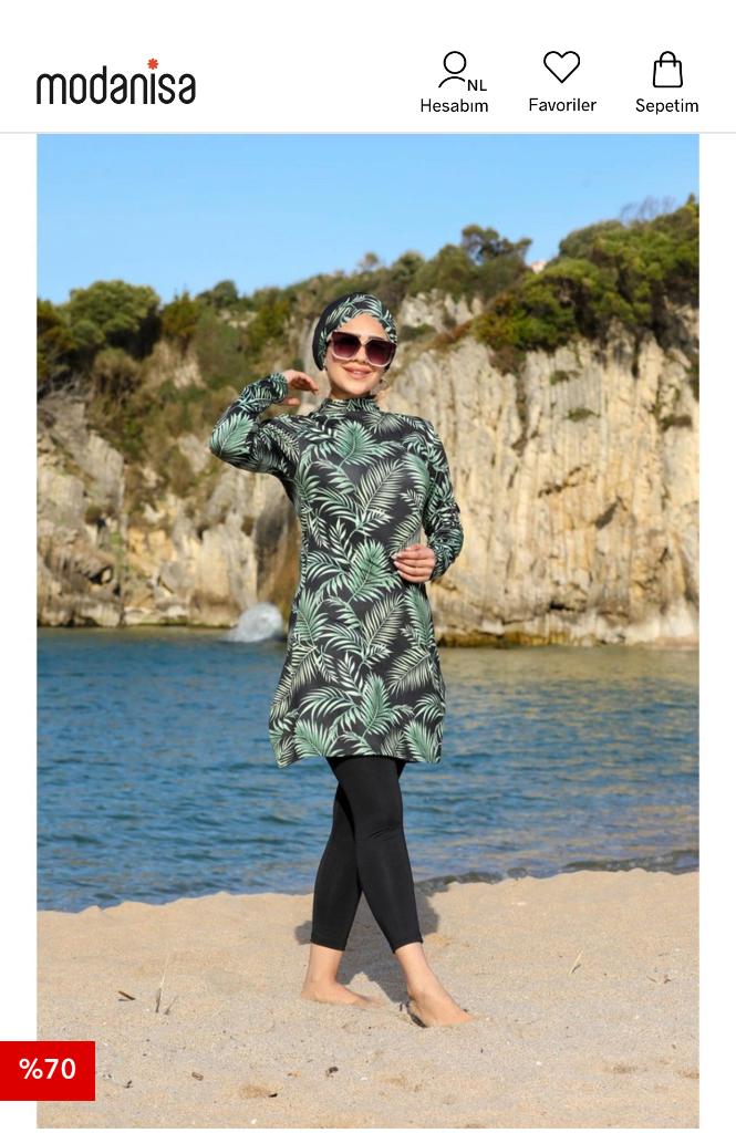 Burkini Modanisa mt 42/44, Ophalen of Verzenden, Nieuw, Bikini