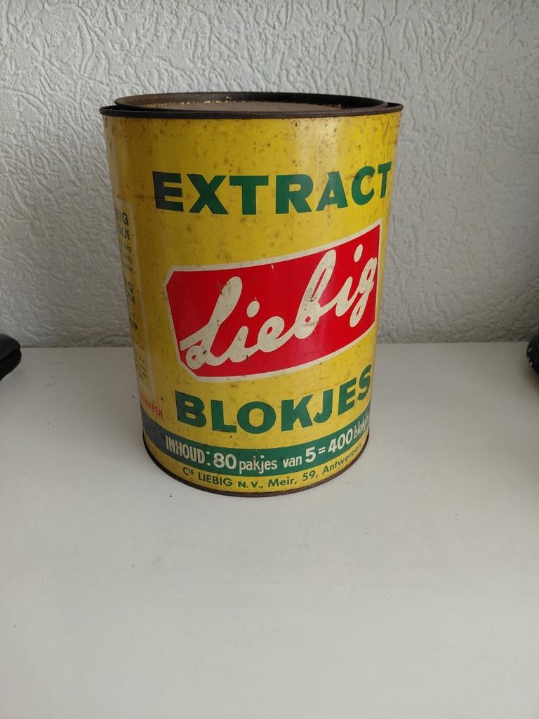 Oud liebig blik, Ophalen of Verzenden, Gebruikt, Overige