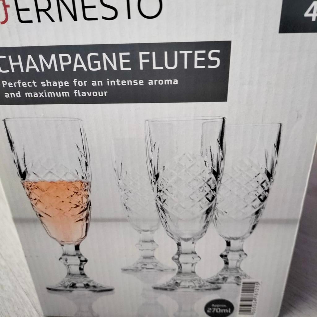 Champagne glazen keuken, Verzamelen, Glas en Borrelglaasjes, Ophalen, Nieuw, Overige typen