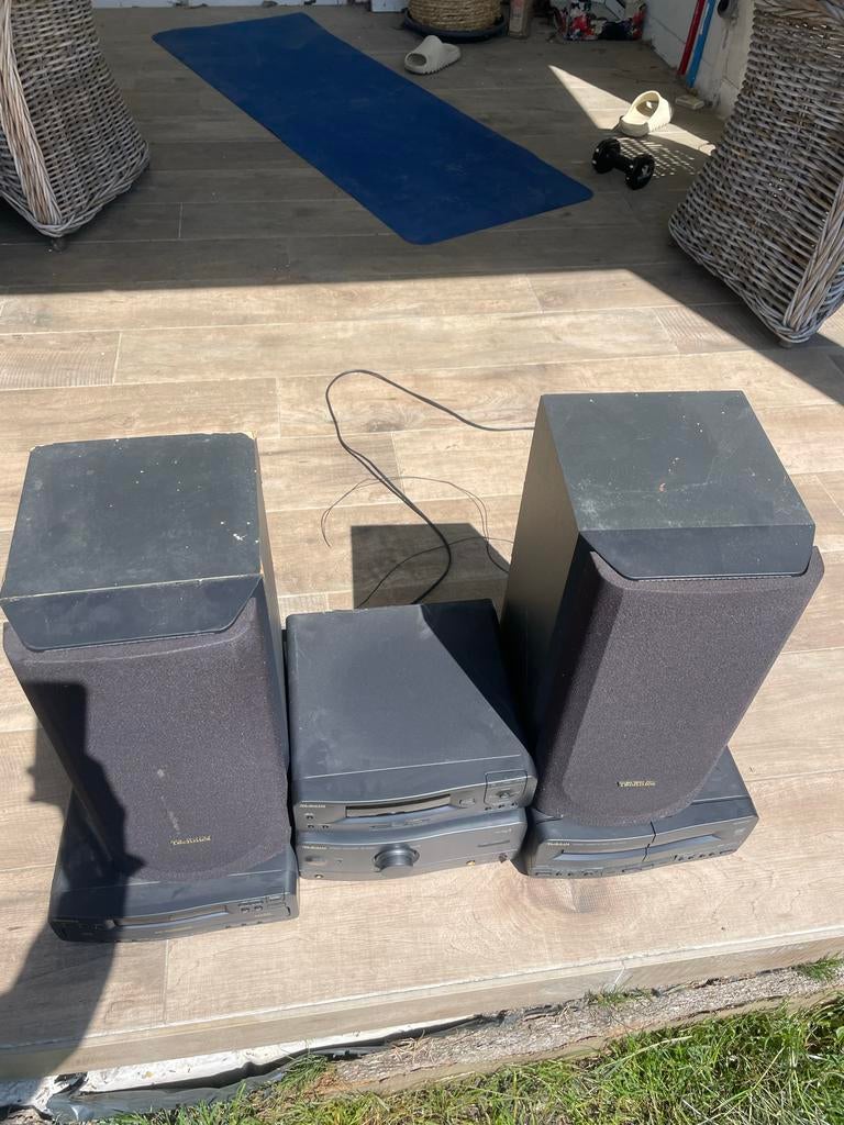 Vintage Technics Stereo/Hifi Set met Originele Speakers, Overige merken, Cassettedeck, Zo goed als nieuw, Losse componenten