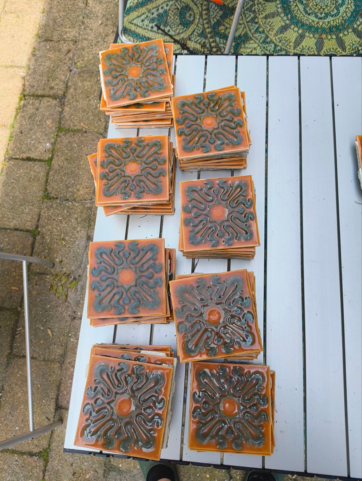 75 retro tegels, Minder dan 20 cm, Wandtegels, Keramiek, Minder dan 20 cm
