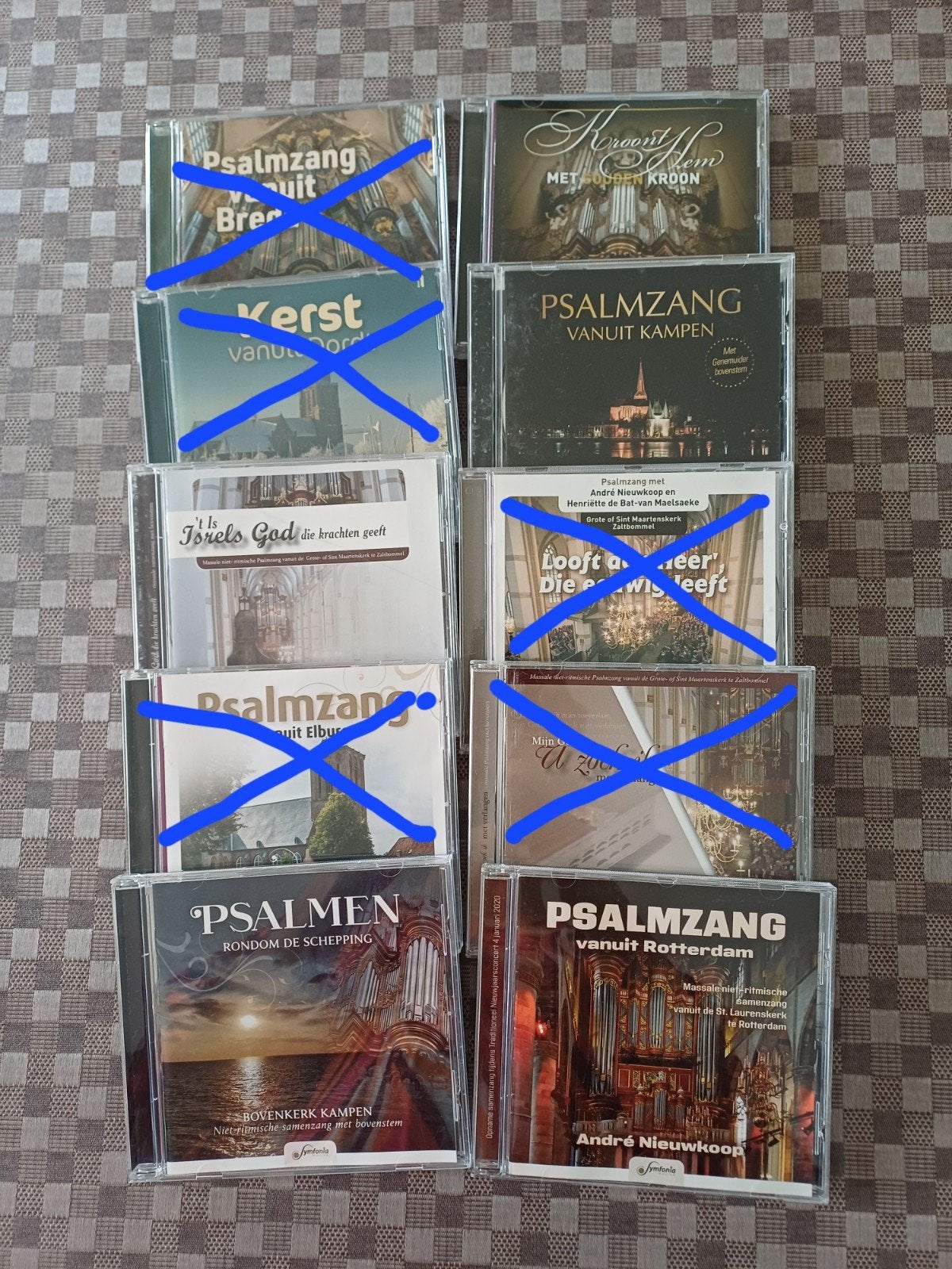 5 Cd's Psalmen orgel en samenzang, André Nieuwkoop, izgst, Ophalen of Verzenden, Zo goed als nieuw, Klassieke kerkmuziek