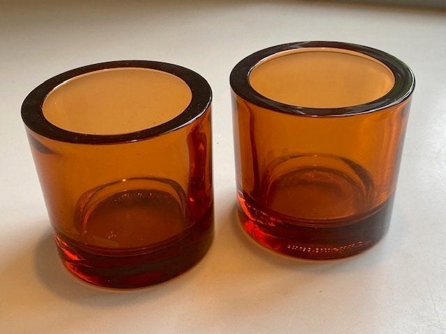 IIttala Kivi XL waxinelichthouders, Bruin, Waxinelichthouder, Ophalen of Verzenden, Iittala
