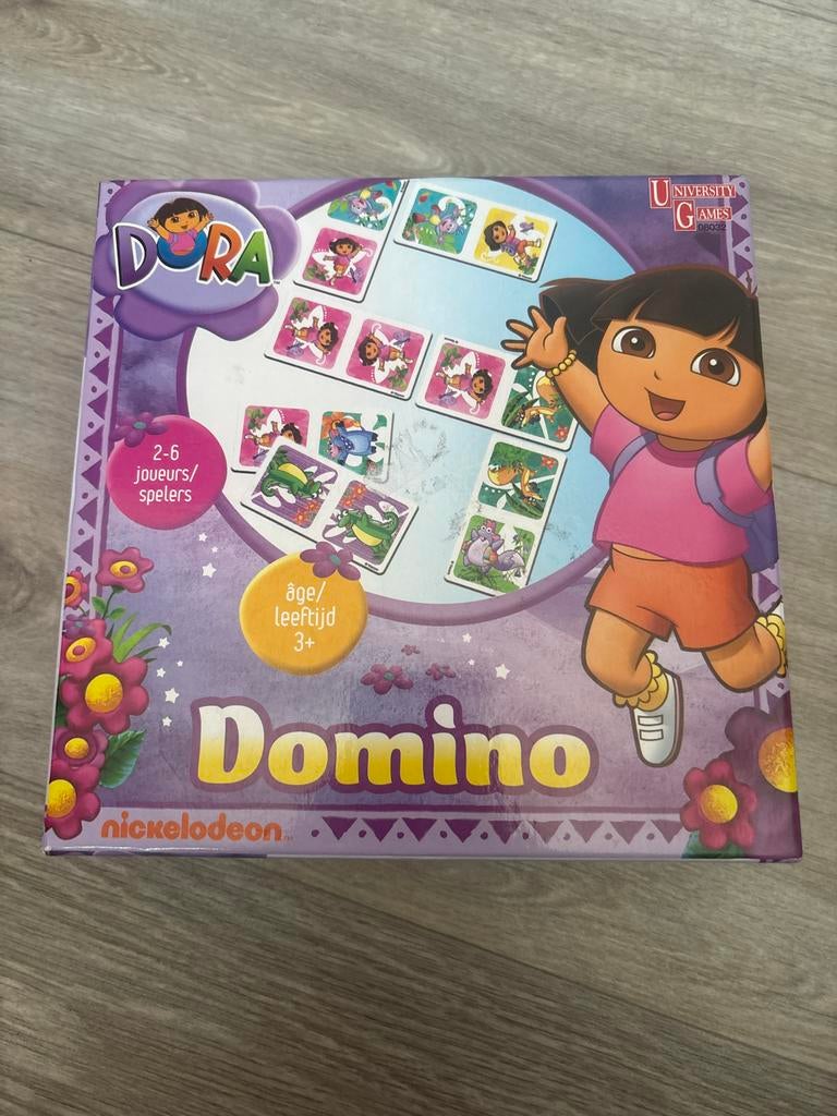 Dora Domino spel, Drie of vier spelers, Ophalen, Gebruikt