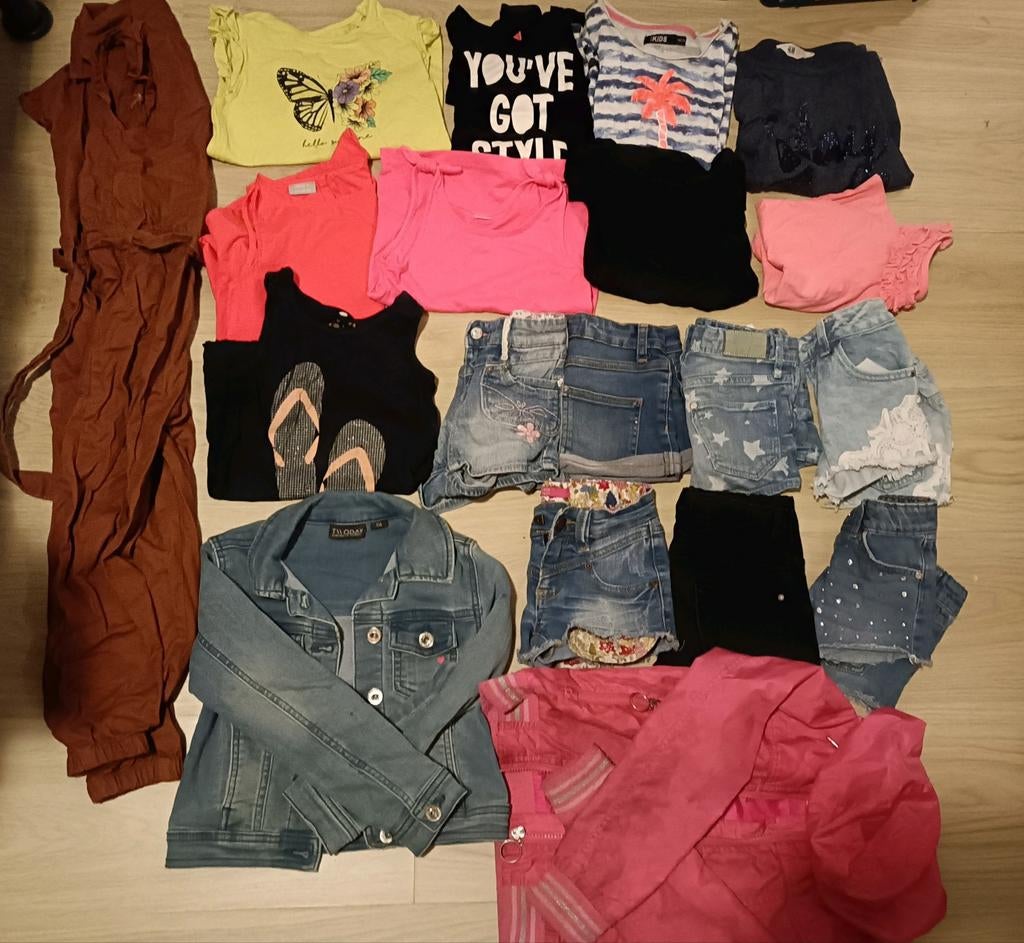 Pakket zomerkleding meisje maat 110/116, Ophalen of Verzenden, Gebruikt, Maat 110