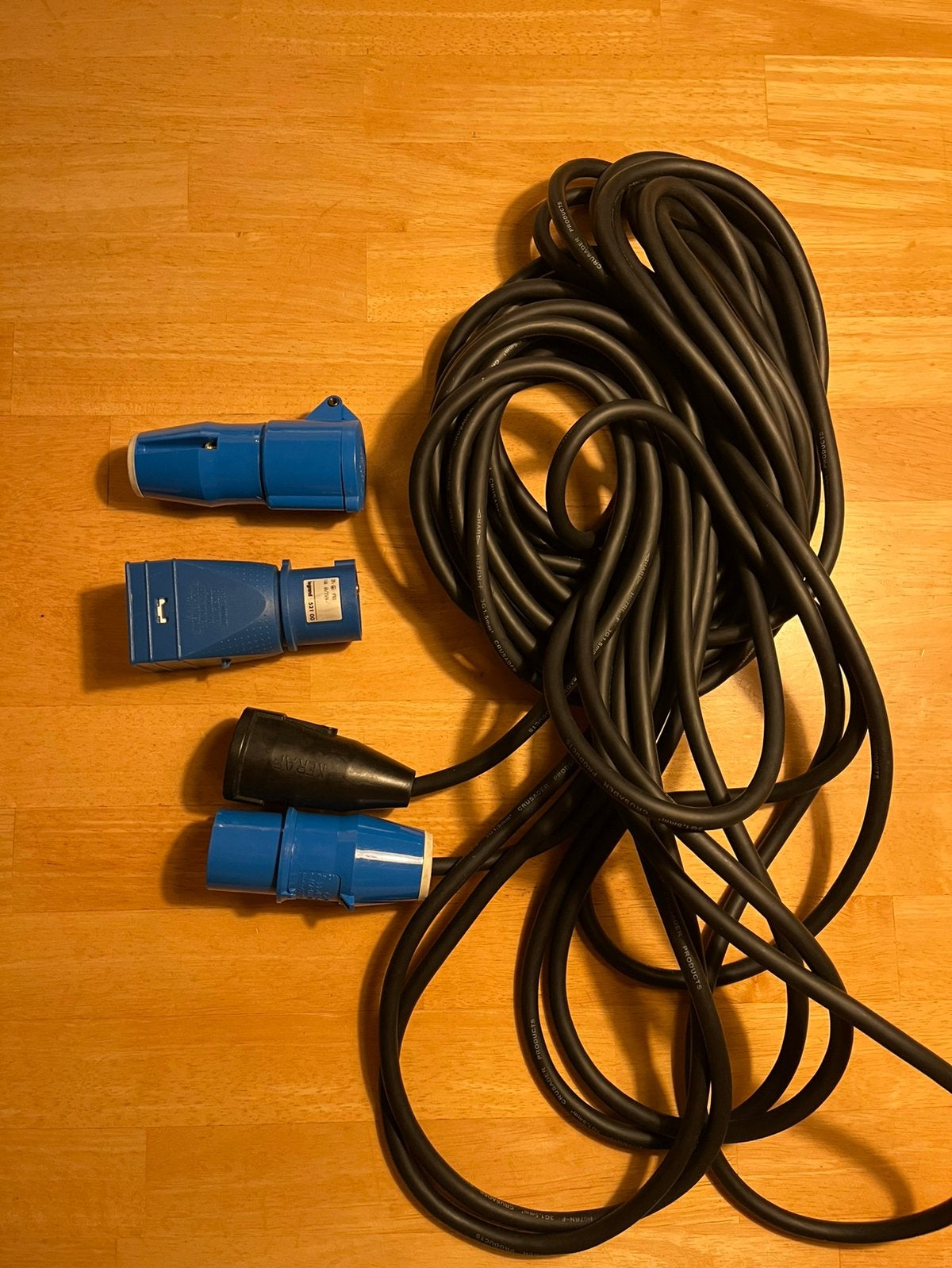 Neopreen verlengkabel, 16m, H07RN-F 3x1,5mm2 CEE, Ophalen of Verzenden, Gebruikt