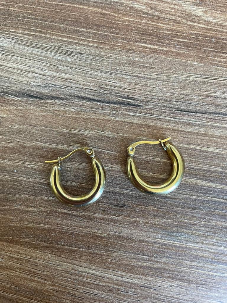 Goudkleurige oorbellen, my jewellery, Ophalen of Verzenden, Zo goed als nieuw, Goud, Overige materialen