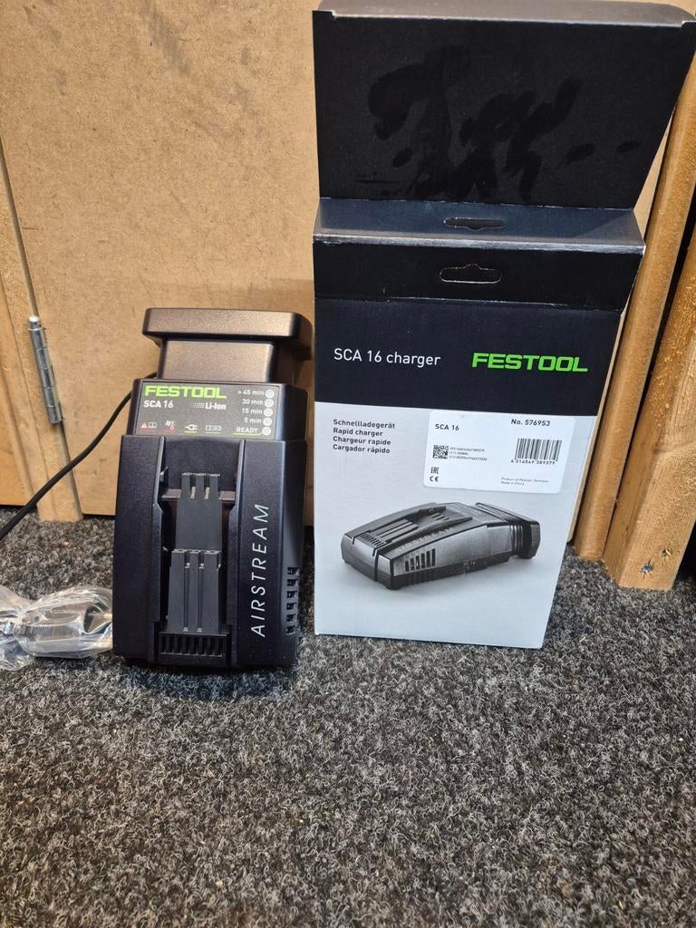 Festool sca16 lader nieuw, Ophalen of Verzenden, Nieuw