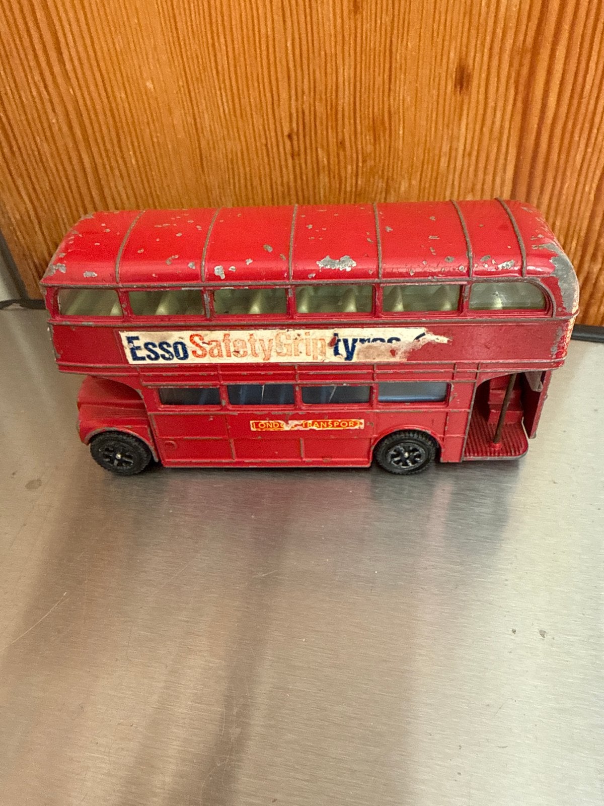 Vintage Dinky Toys London Bus - Rood, Gebruikt, Hobby en Vrije tijd, Overige merken, Gebruikt, 1:32 tot 1:50, Overige typen