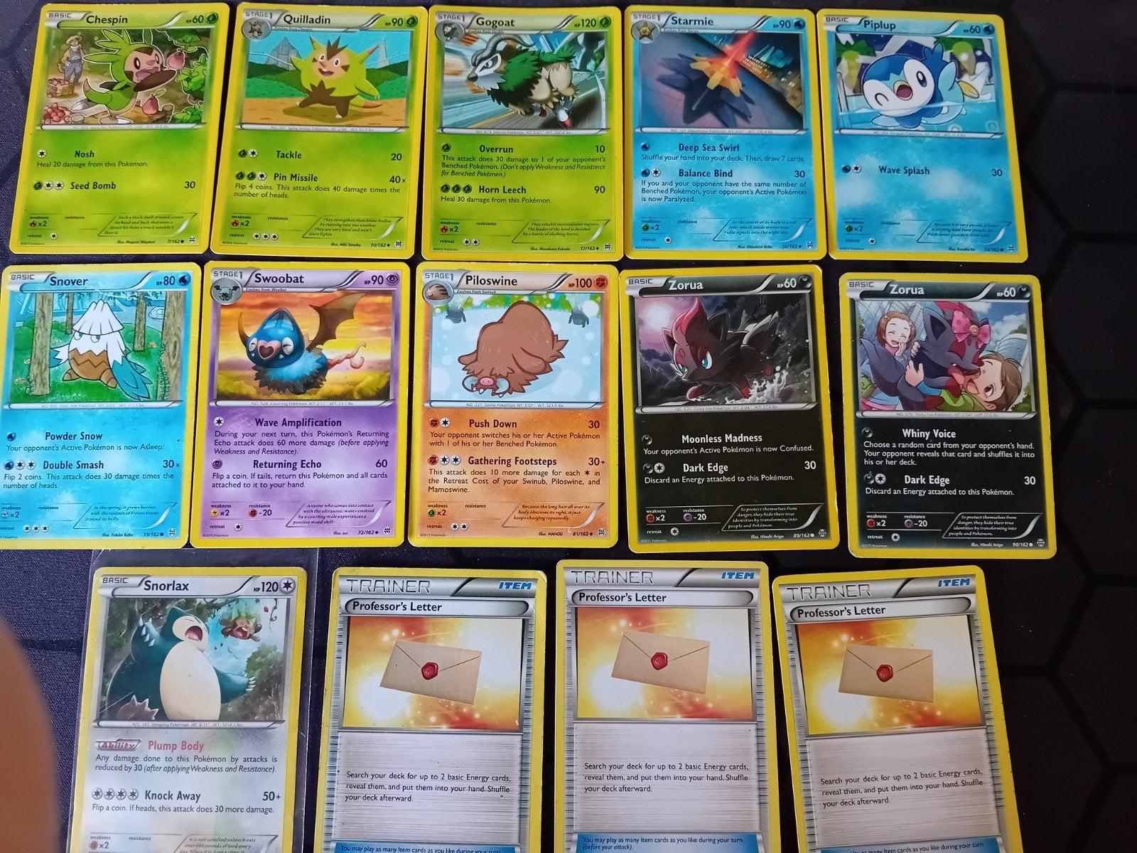 Pokémon Kaarten - Breakthrough Set, Ophalen of Verzenden, Gebruikt, Meerdere kaarten